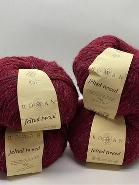 4 Skeins Rowan Felted Tweed 50g Yarn in Rage Color SH150 Lot27G6
